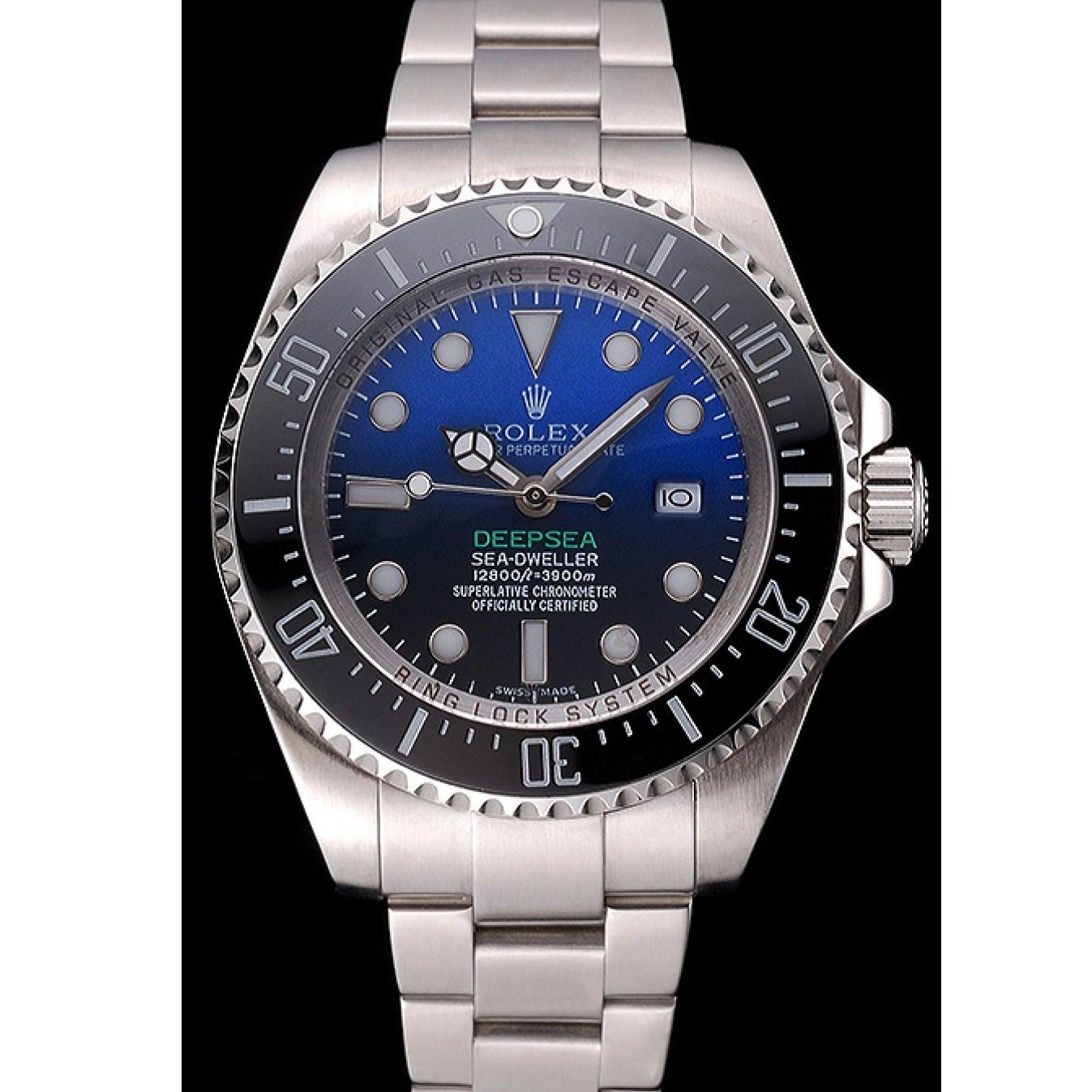 Best AAA Replica Sites 622847 Swiss And Dial Dweller Black Deepsea Case James Stainless Cameron Bracelet Steel 0602